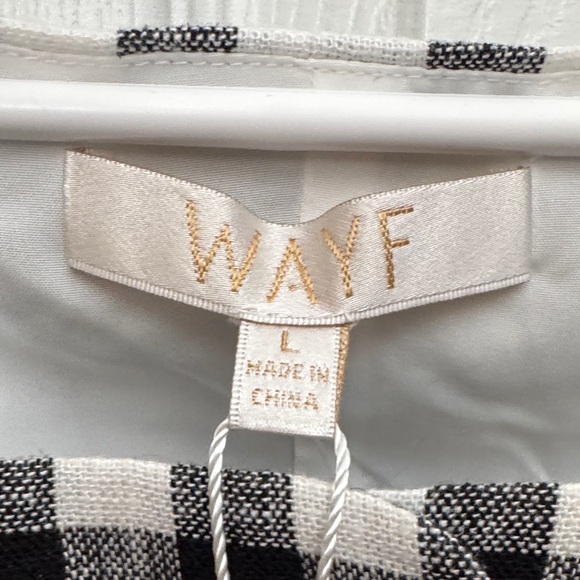 Wayf Black and White Checkered Top - Picture 4 of 7